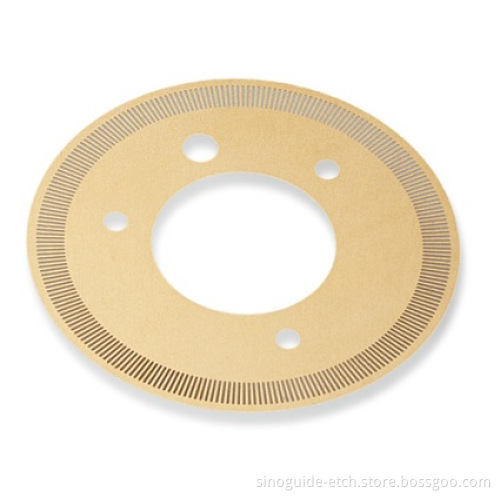 Iso Quality Certificate Metal Etching Equipment Becu Alloy Encoder Disc